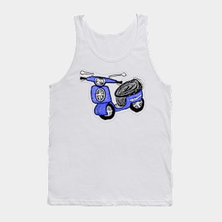 Blue scooter Tank Top